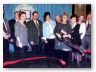 Mario Gonz&aacute;lez, Library Director, and the Executive Board cutting the ribbon for Exhibitor Booths at the Winter 2008 ALA Conference.